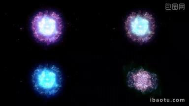 10组魔法法术粒子爆炸素材